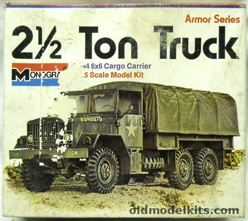 Monogram 1/35 2 1/2 Ton Truck - M-34 6x6 Ton Cargo Truck - White Box Issue - (M34), 8214-0200 plastic model kit